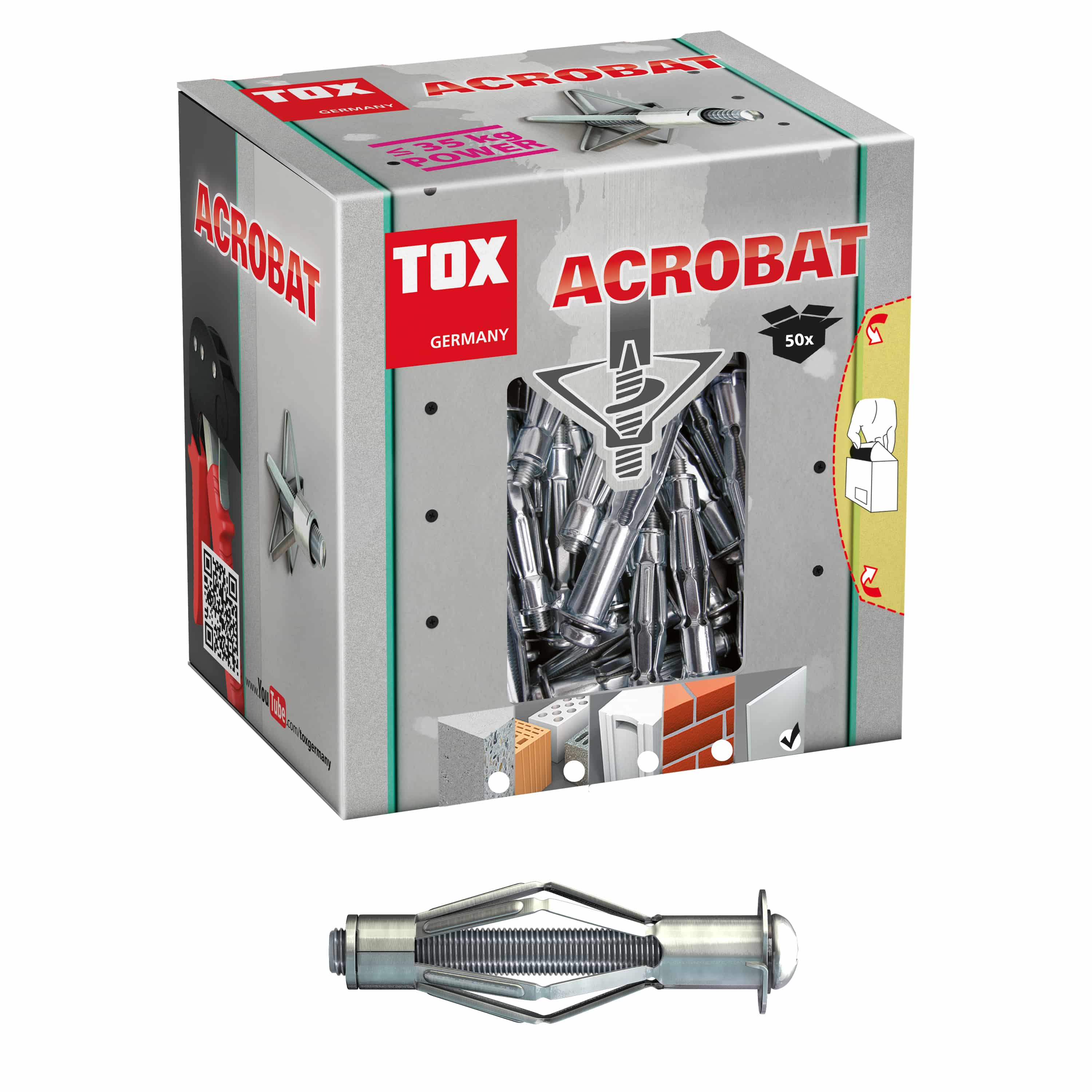 TOX Metall-Hohlraumdübel Acrobat
