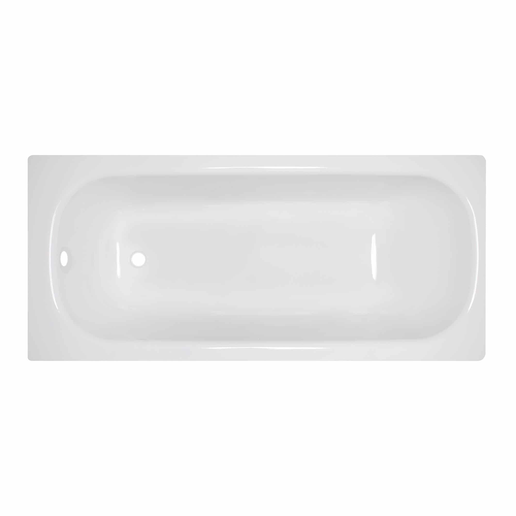 Stahl-Emaille Badewanne, rechteckig 140 cm x 70 cm, 2,4 mm, weiß