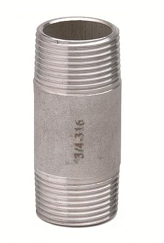 Atusa Edelstahl Rohrdoppelnippel Nr. 530 3/4 Zoll Länge 80mm
