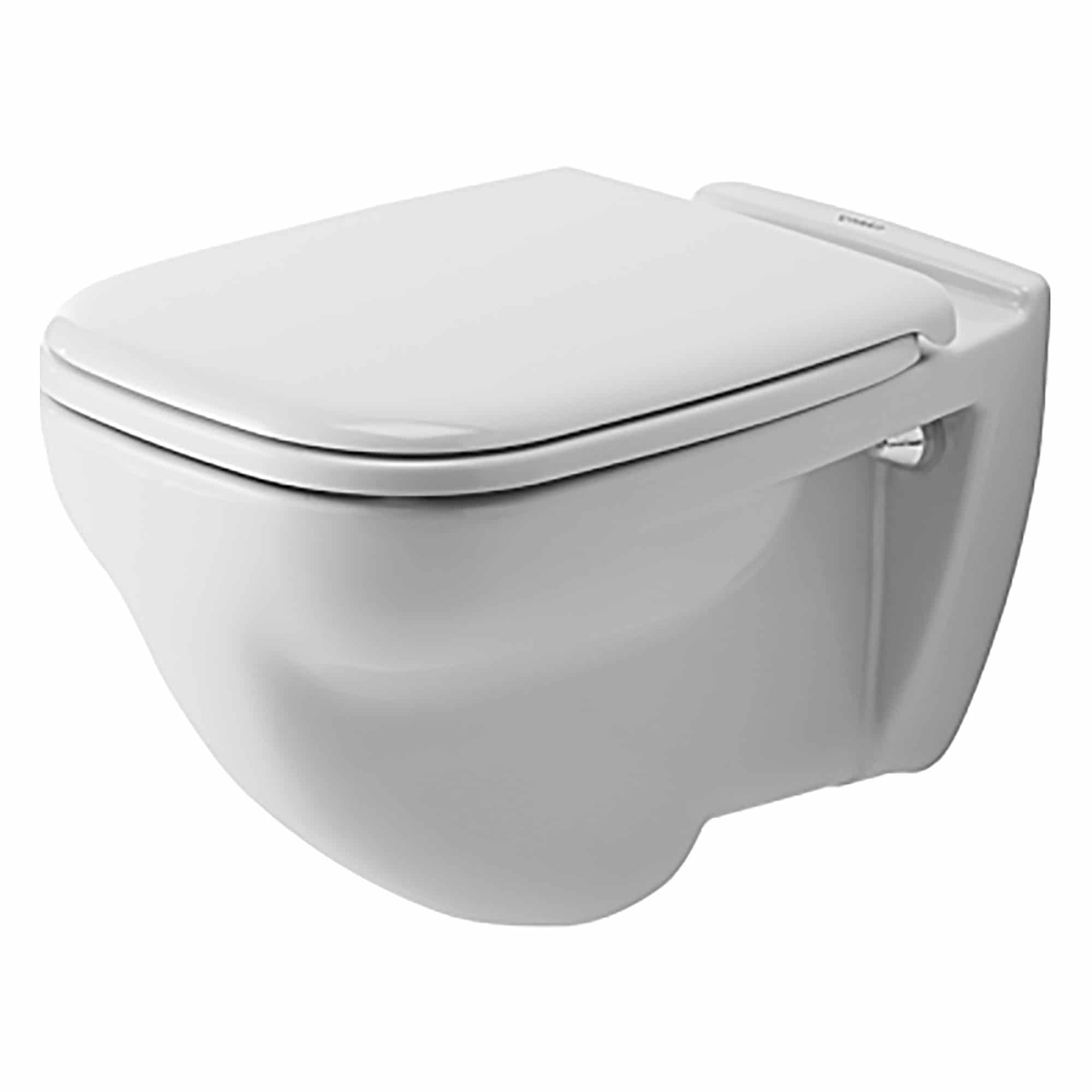 DURAVIT D-Code Wand-WC Design by Sieger Design, Flachspüler aus Sanitärkeramik wandhängend für 6 Liter Spülwasser