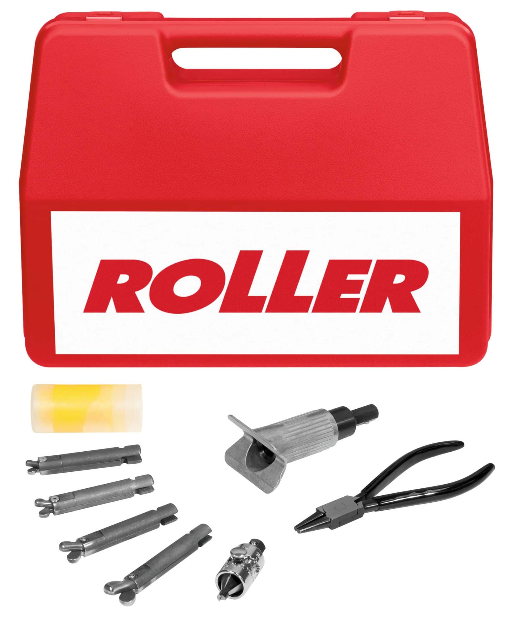 ROLLER'S Rotaro Set 3/8-1/2-5/8-3/4-7/8 Zoll - Rohraushalser für Kupfer Ø 10–22 mm