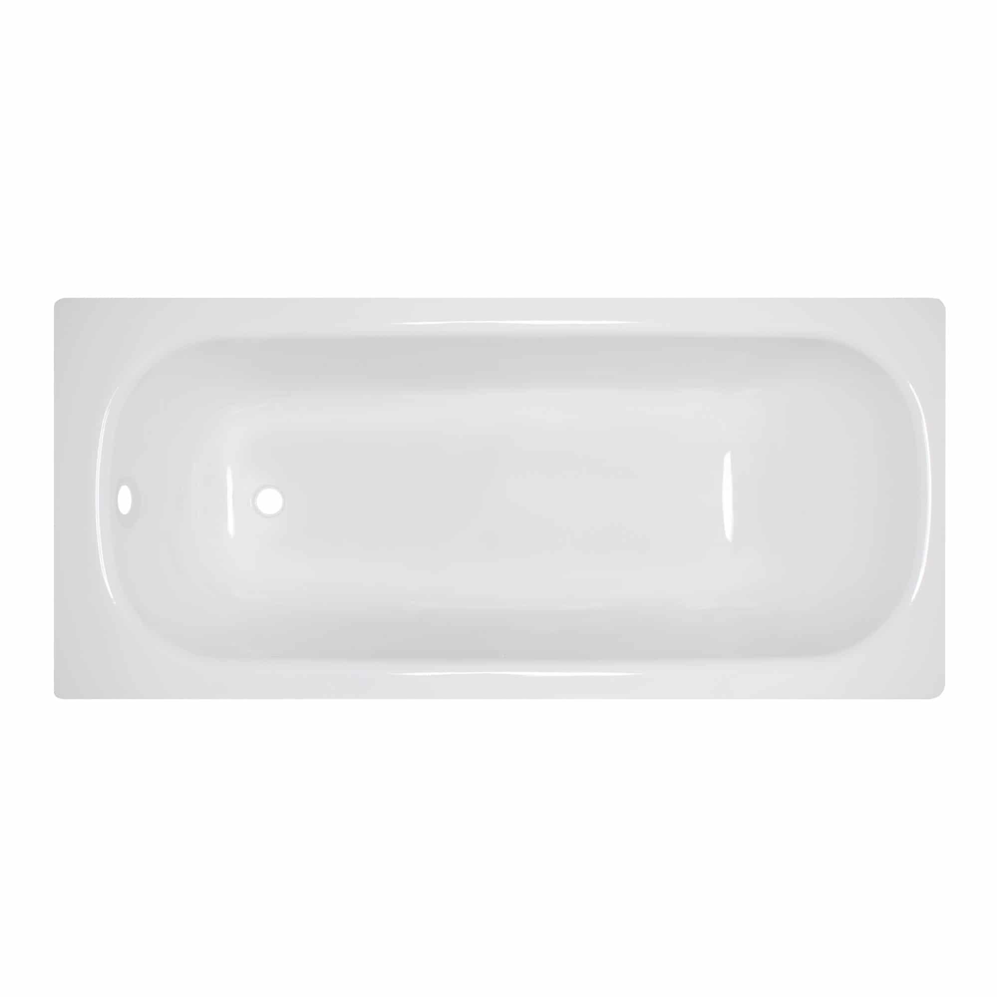 Stahl-Emaille Badewanne, rechteckig 160 cm x 70 cm, 2,4 mm, weiß