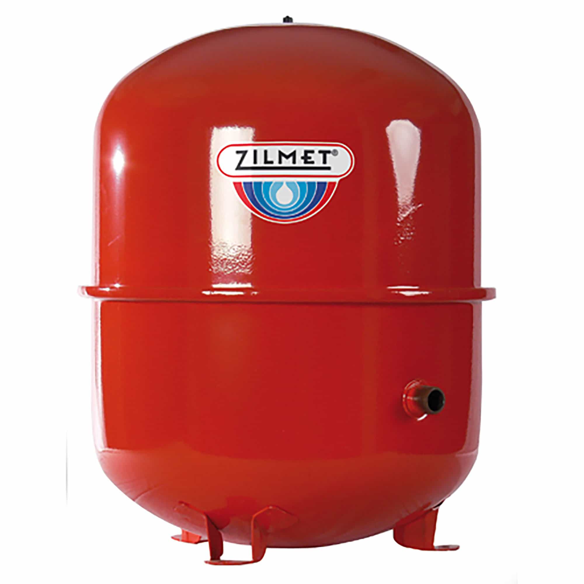 Membran-Druckausdehnungsgefäß für geschlossene Heizungsanlagen und Kühlsysteme 35 Liter rot