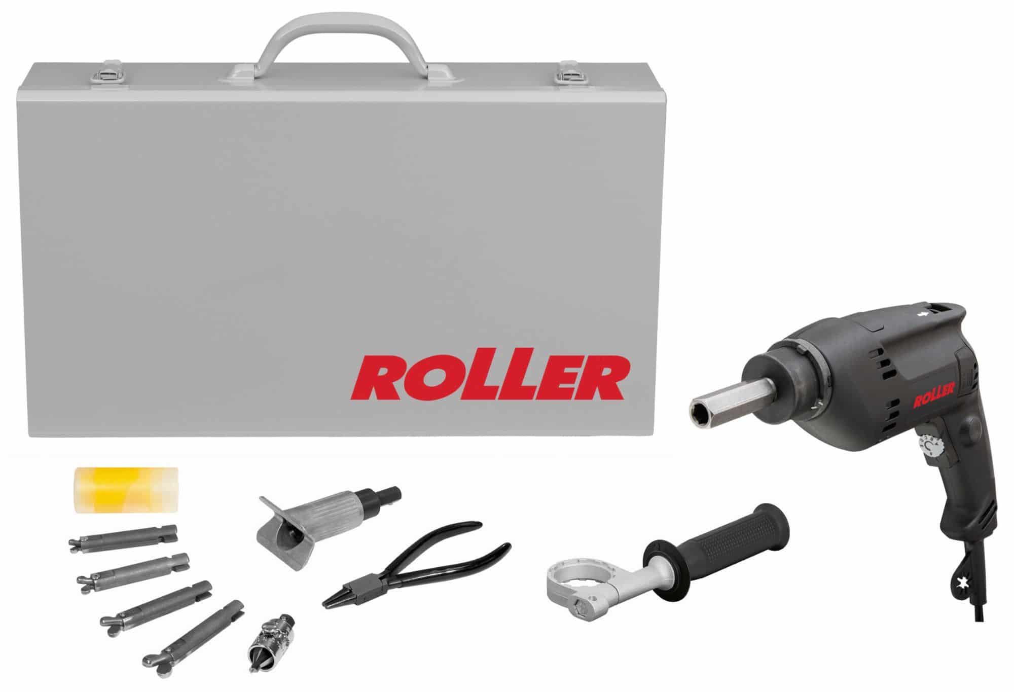 ROLLER'S Rotaro Set 12+15+18+22 - Elektro-Rohraushalser für Kupferrohre Ø10–22mm