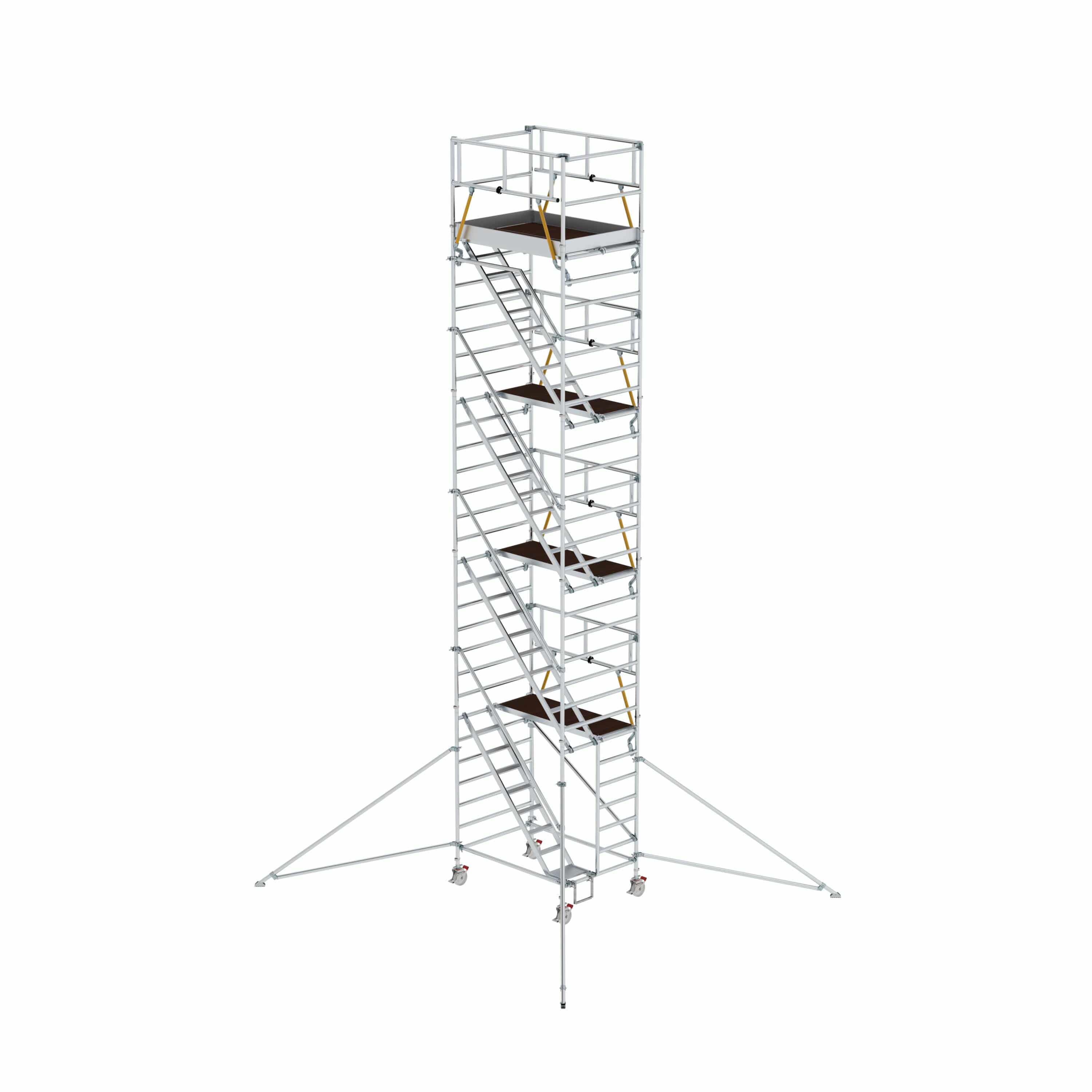 Munk Rollgerüst SG 1,35 x 1,80 m mit Schrägaufstiegen& Ausleger Plattformhöhe 8,39 m