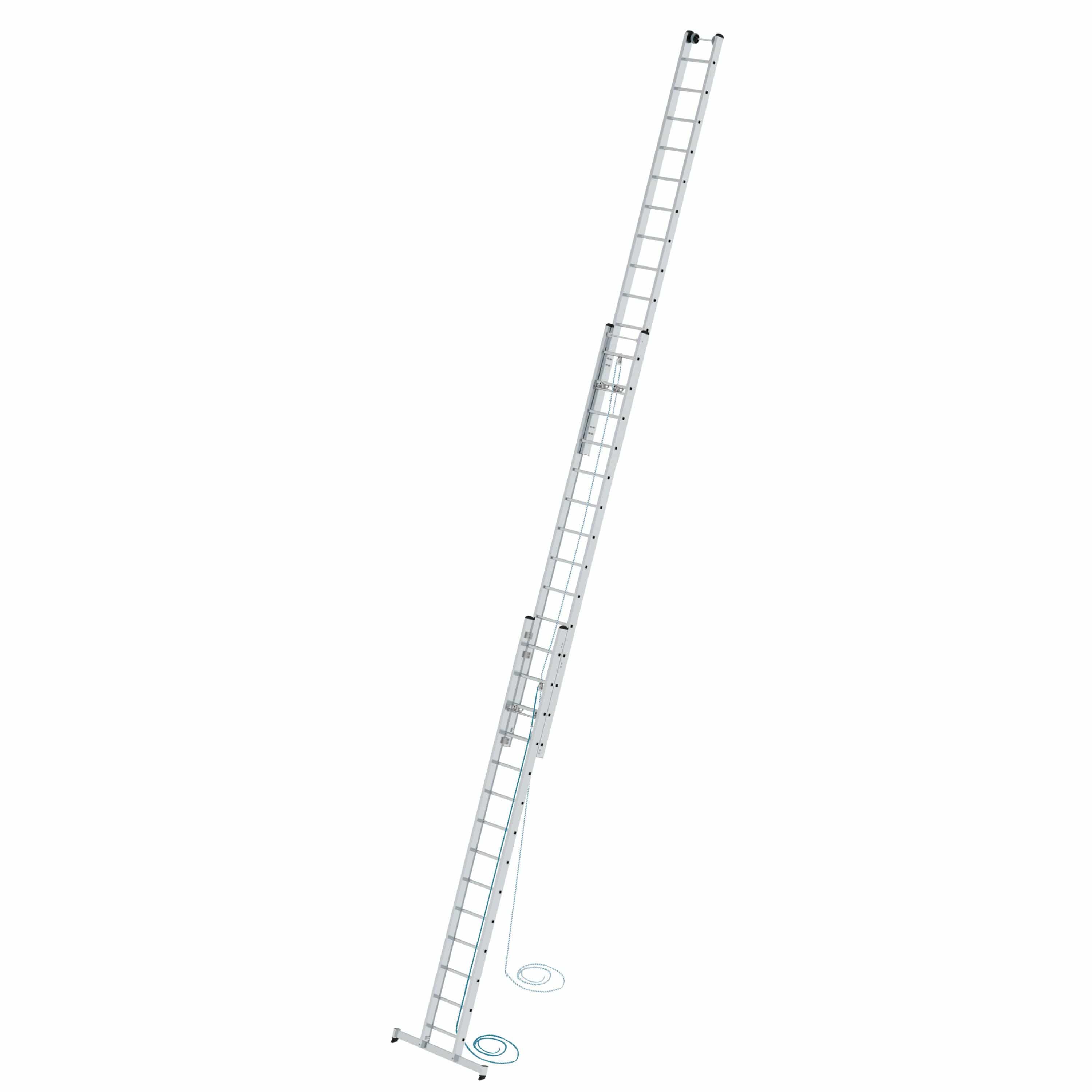 Munk Sprossen-Seilzugleiter 3-teilig mit nivello®-Traverse 3x14 Sprossen