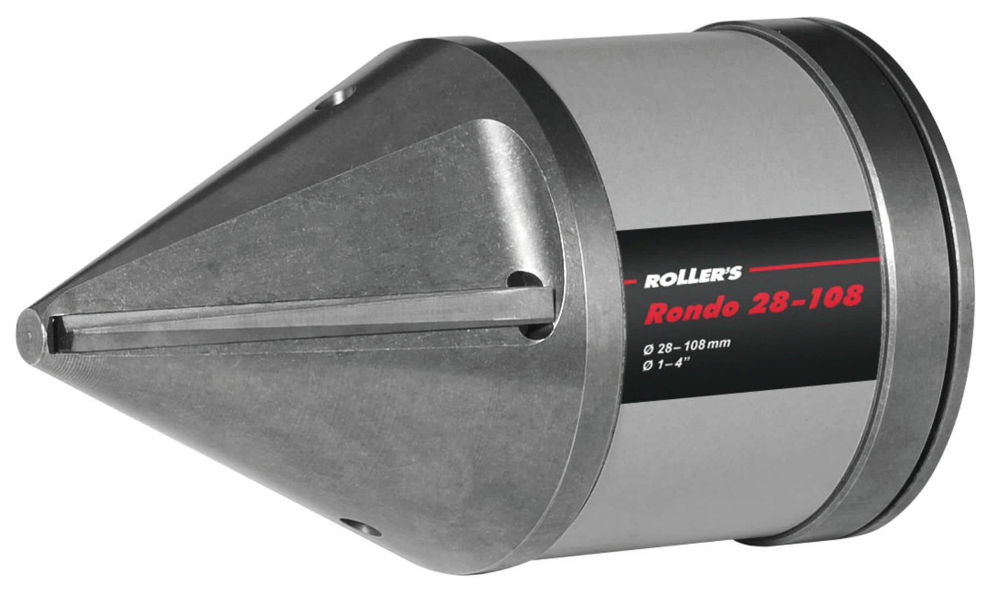 ROLLER'S Rondo 28-108 - Innen-Rohrentgrater für Rohre Ø 28‒108 mm, Ø 3/4‒4 Zoll