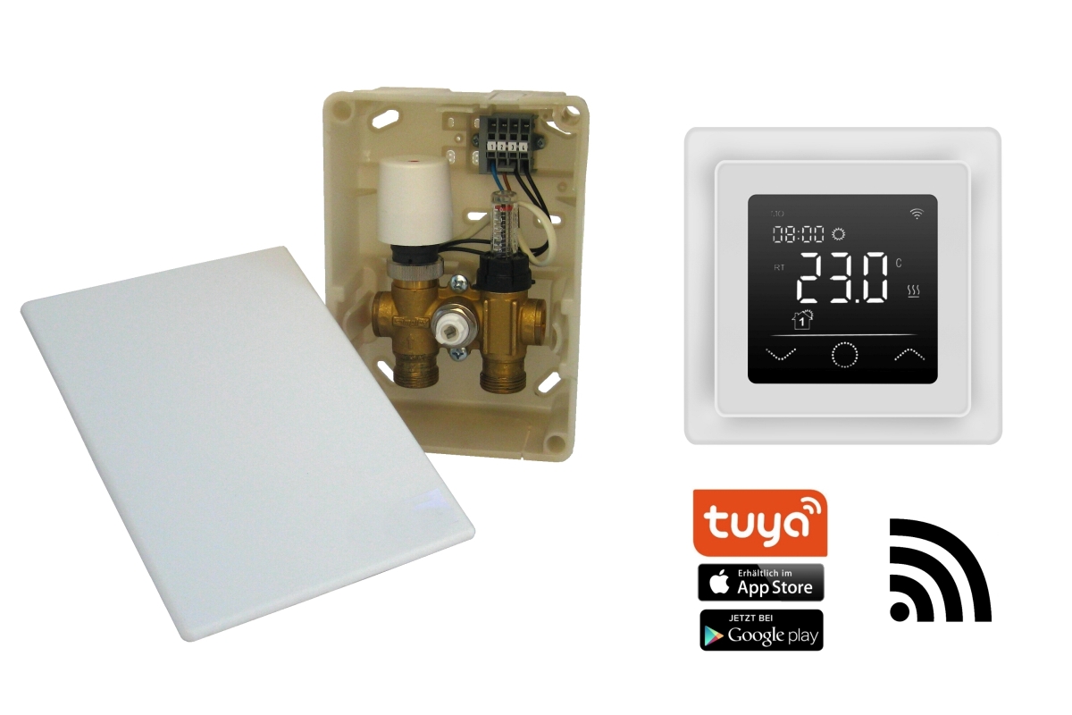 HoWaTech E-Regelbox WLAN Touch (w) | elektrische Temperaturbegrenzung Wasser Fußbodenheizung