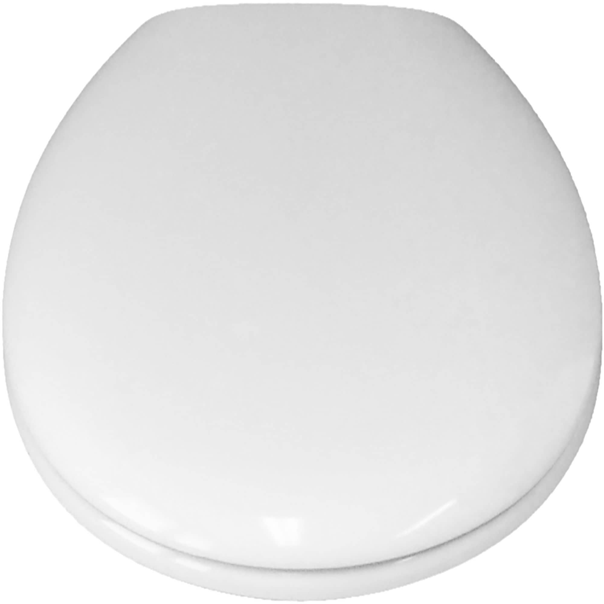 Universal WC Sitz– Base 1000 aus weißem Duroplast 36 cm x 43,7 cm mit Edelstahlscharnieren