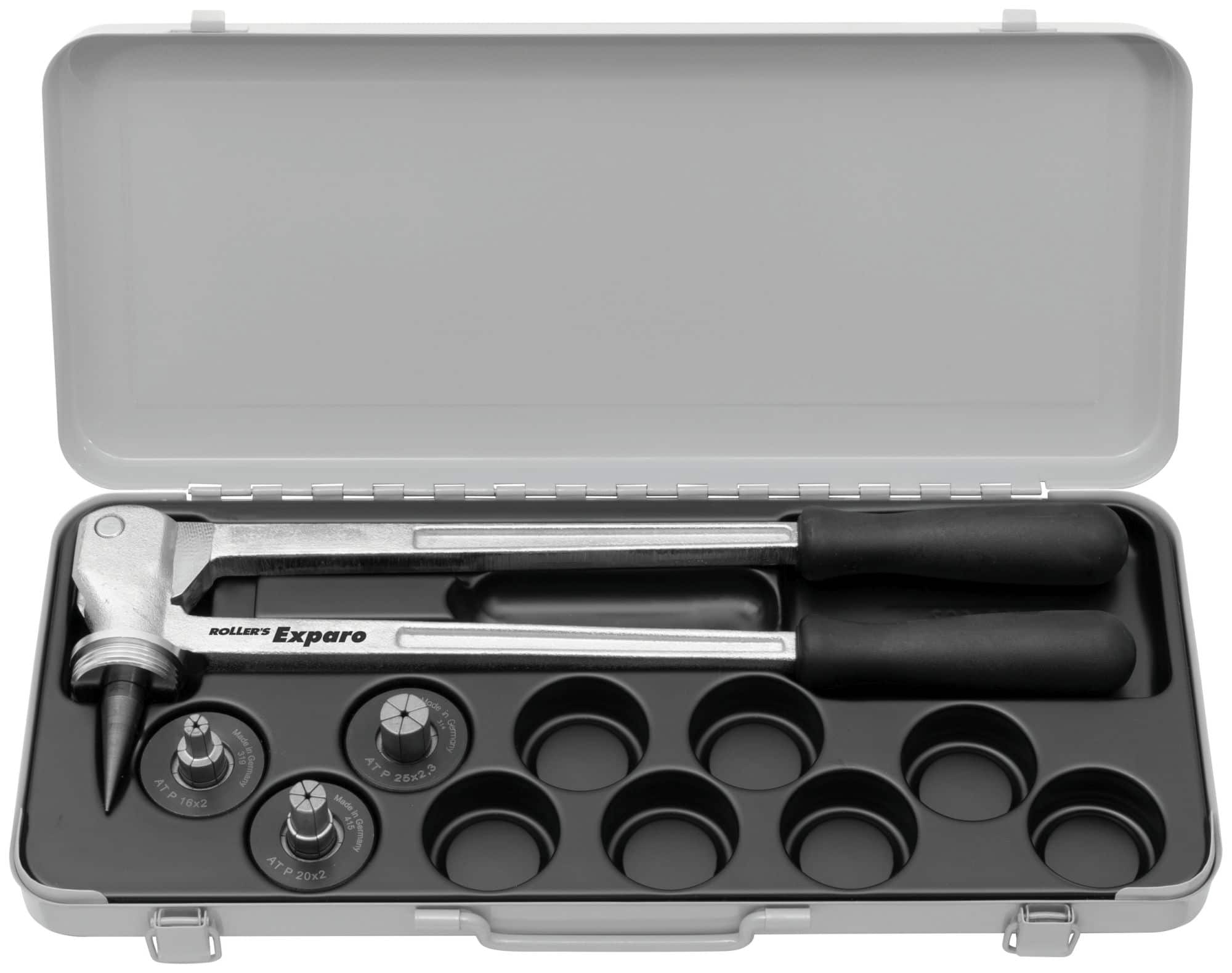 ROLLER'S Exparo P Set AT P 16+20+25 - Hand-Rohraufweiter für Ø 12–40 mm