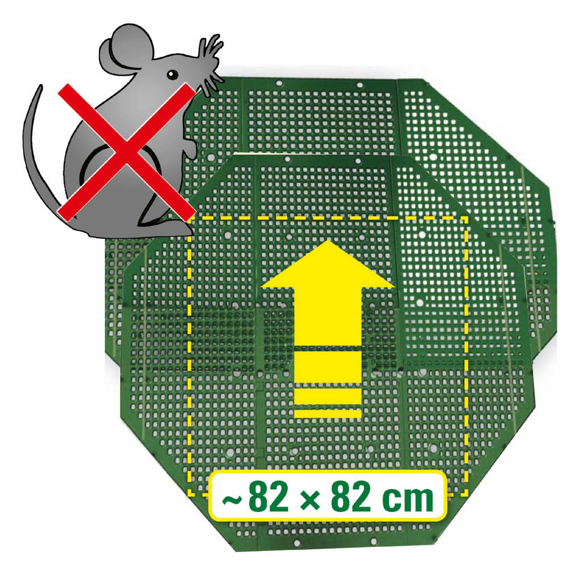 JUWEL Mäusegitter für Komposter (bis Grundfläche 82x82 cm)